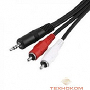 5bites AC35J2R-030M Кабель  3.5 Jack/M - 2*RCA/M,  3м, стерео