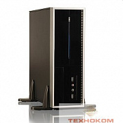 Desktop Foxconn   RS-338 (L)  250W 2*USB Audio Mic Fan miniITX (black/silver)
