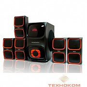 Dialog Progressive AP-555 BLACK {акустические колонки 5.1, 40W+5*12W RMS, USB+SD reader}