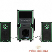 Dialog Progressive AP-222B BLACK - акустические колонки 2.1, 30W+2*10W RMS, Bluetooth, USB+SD reader